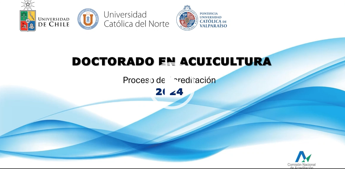 Ve el video del Proceso de acreditación del Doctorado en acuicultura.